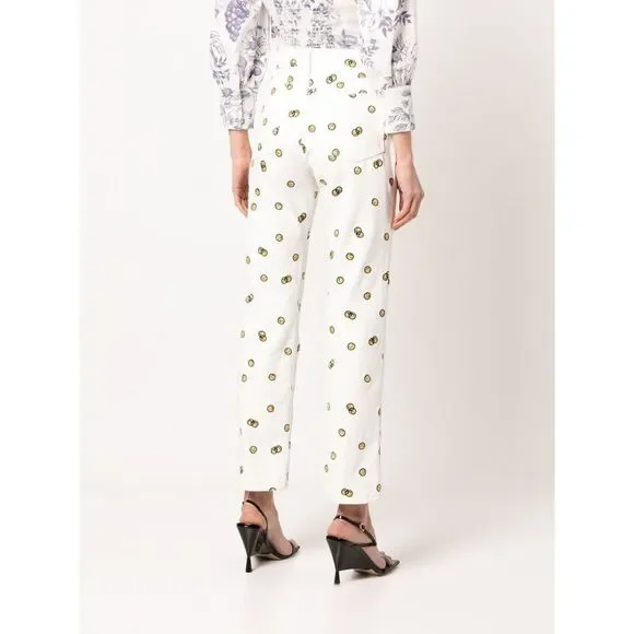 NWT Reformation Mixed Emotions High Rise Straight Leg Jeans in Vintage White 24